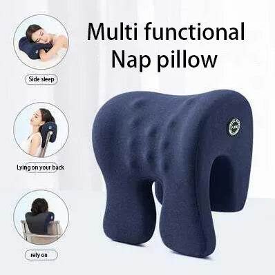 Neck Support Office Rest Lunch Break Orthopedic Student Desk Sleeping Memory Foam Nap Pillow For Travel Headrest - One-Sake.com