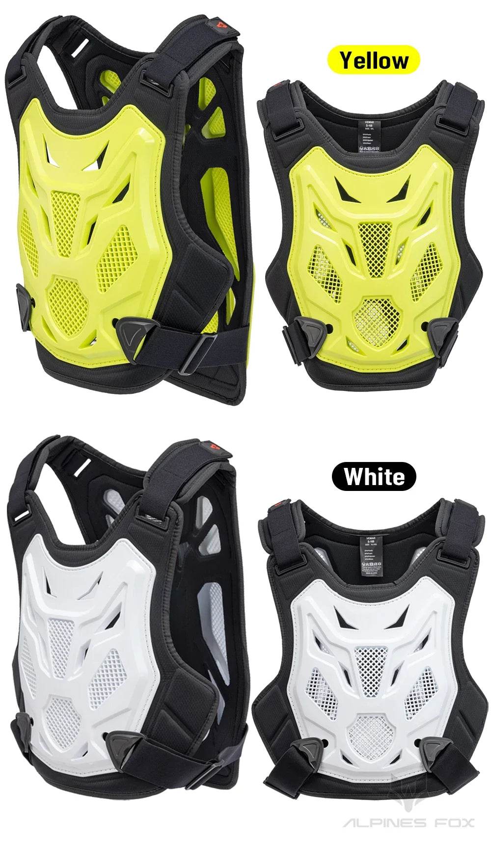 All-Season Motocross Armor Vest - Motorcycle Chest & Back Protector for Men & Women, DH/MTB/MX Body Protection Gear - One-Sake.com