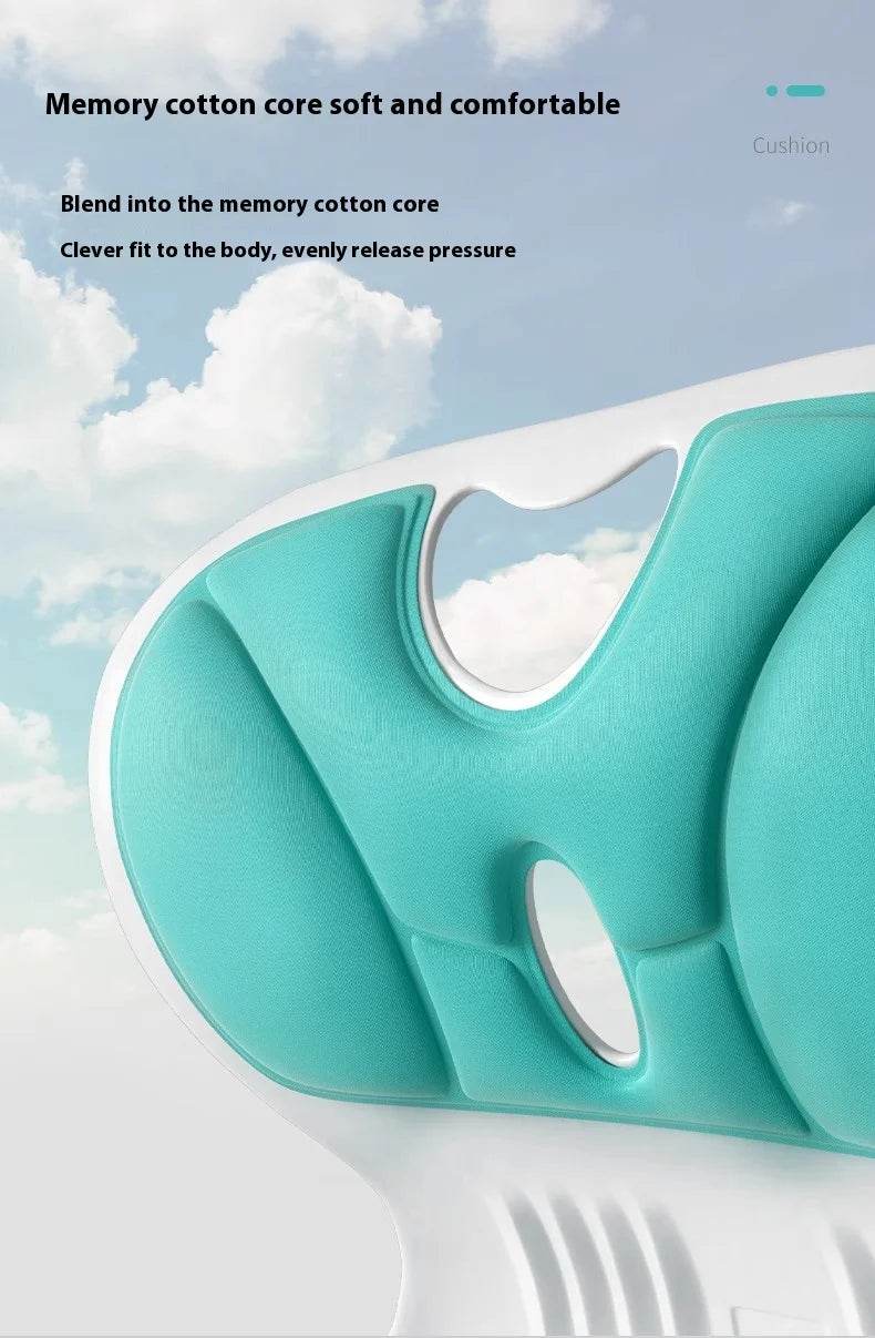 Waist Pad Office Memory Sponge Breathable Long Sitting Without Tiring Home/Outdoor Back Posture Correction Pad - One-Sake.com
