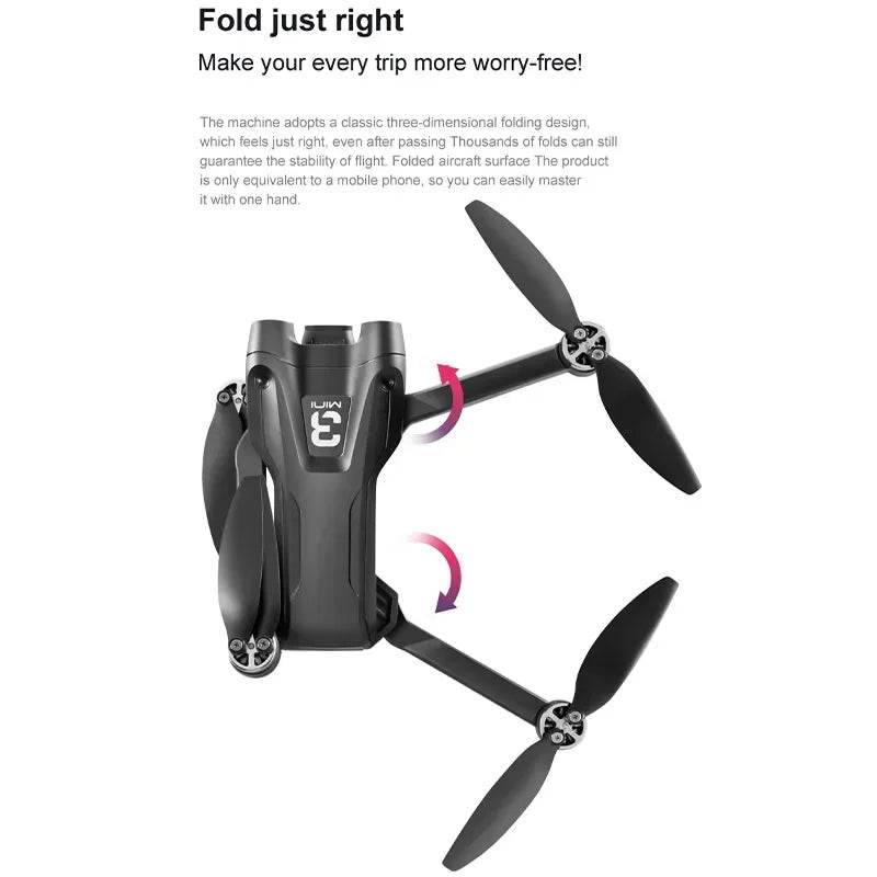 Z908 Pro Max GPS Drone – 8K HD Dual Camera Brushless Quadcopter with Optical Flow, 9000M RC Range &amp; Foldable Design [Smart Flight Modes | Long-Range RC Drone | Obstacle Avoidance Technology] - One-Sake.com