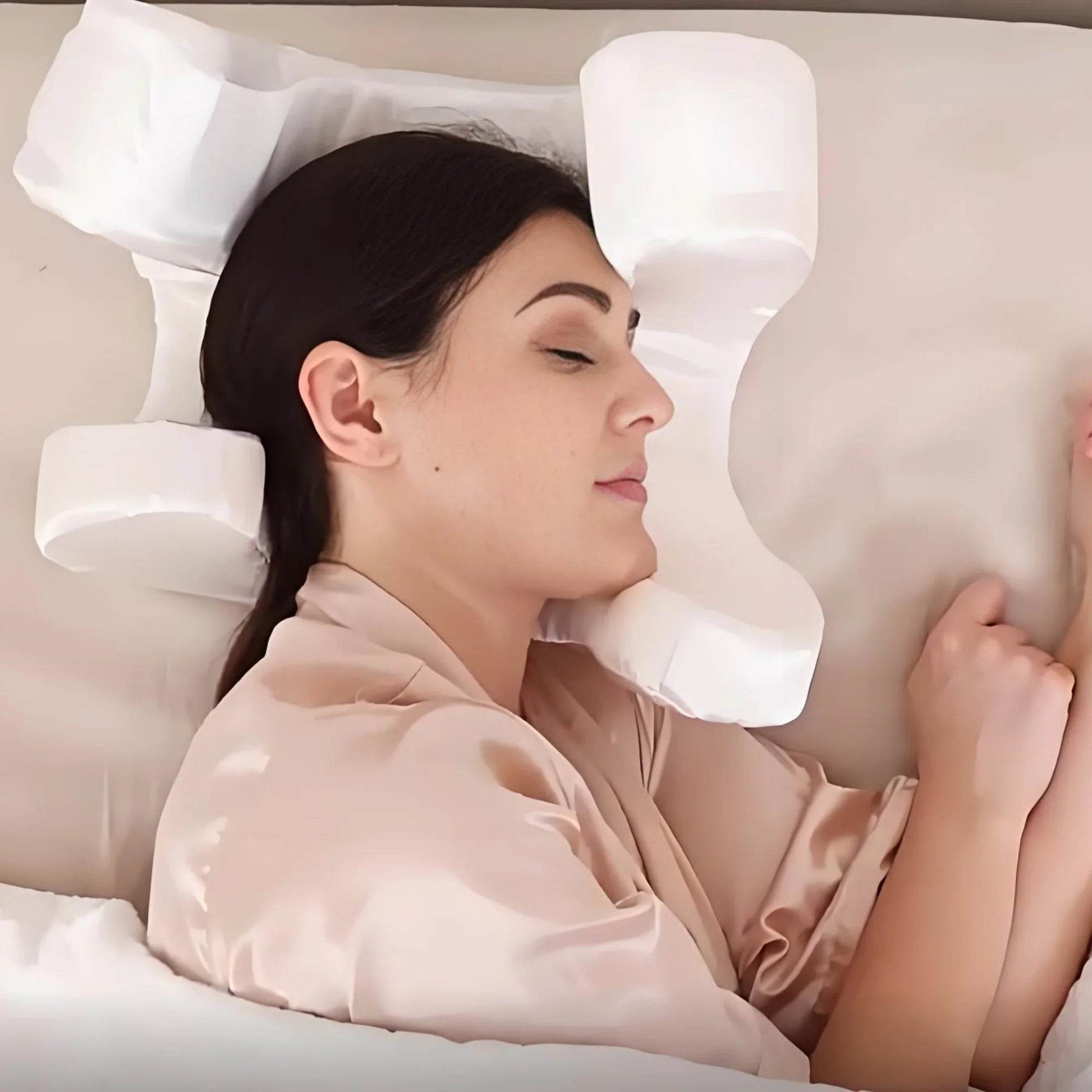 Memory Foam Face Relaxed Wrinkle Prevention Anti Aging Anti Wrinkle Beauty Bed Pillow - One-Sake.com