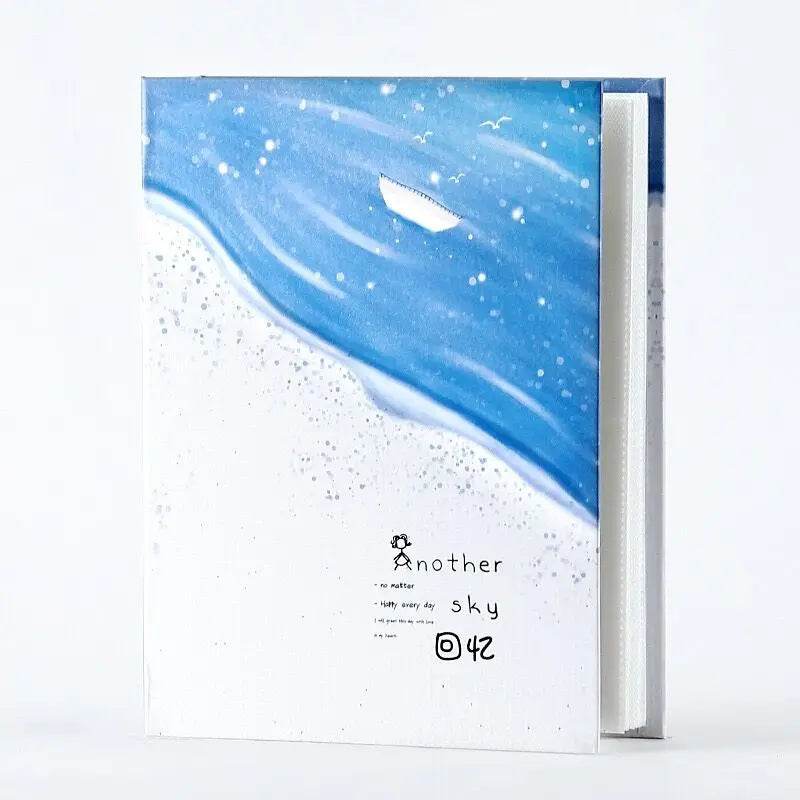 6-Inch Foldout Family Photo Album – 200-Sheet Large Capacity Children Growth Album with Plastic Sealed Pages &amp; Cartoon Pattern – Paper Cover &amp; High-Pressure Binding - One-Sake.com