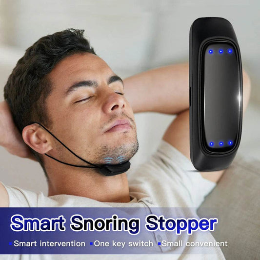 Smart Anti-Snoring Device – EMS Pulse Technology, USB Rechargeable Sleep Apnea Aid for Snore Relief & Better Sleep - One-Sake.com