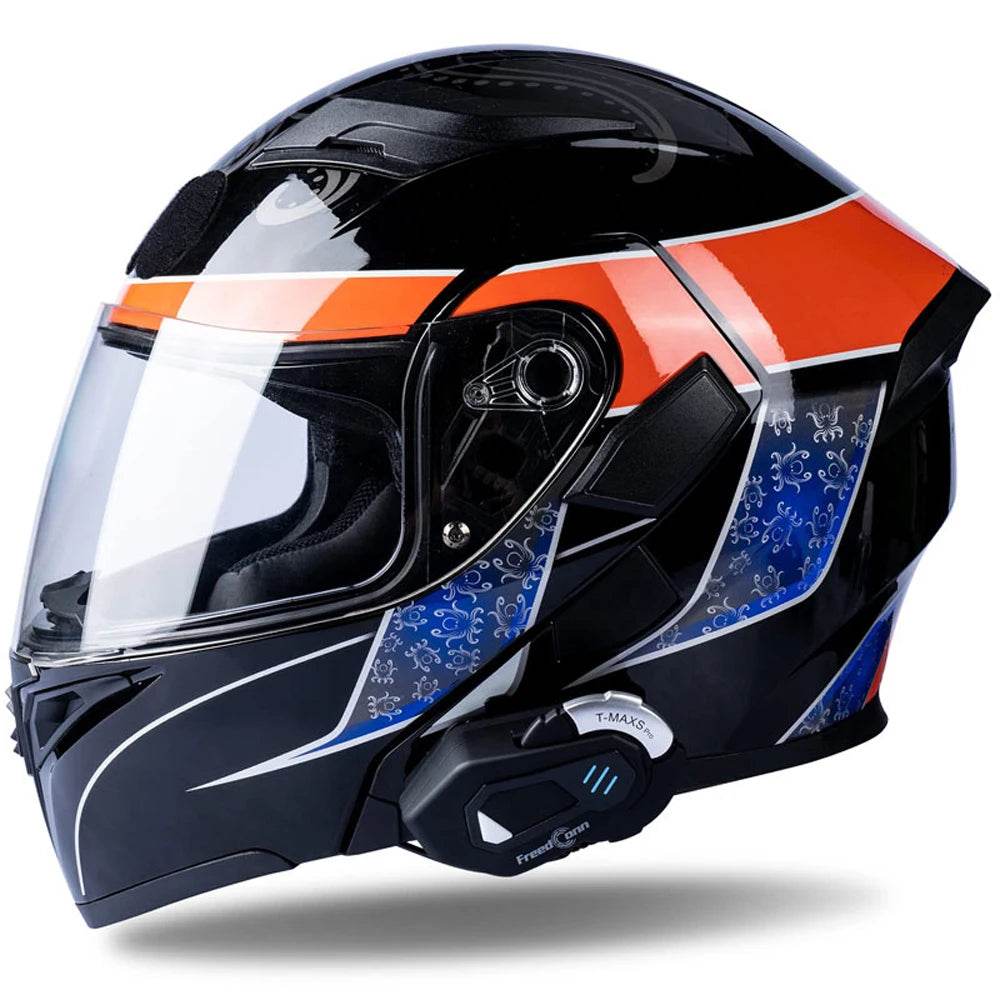 FreedConn Bluetooth Motorcycle Helmet Headset - Waterproof Intercom with Music & FM, Ultimate Riding Companion - One-Sake.com