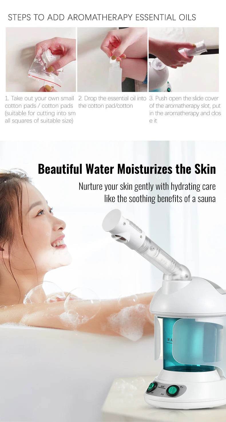 KSKIN Custom Hot Sale Face Mist Spray Portable Facial Steamer For Face Professional Ionic Facial Steamer - One-Sake.com