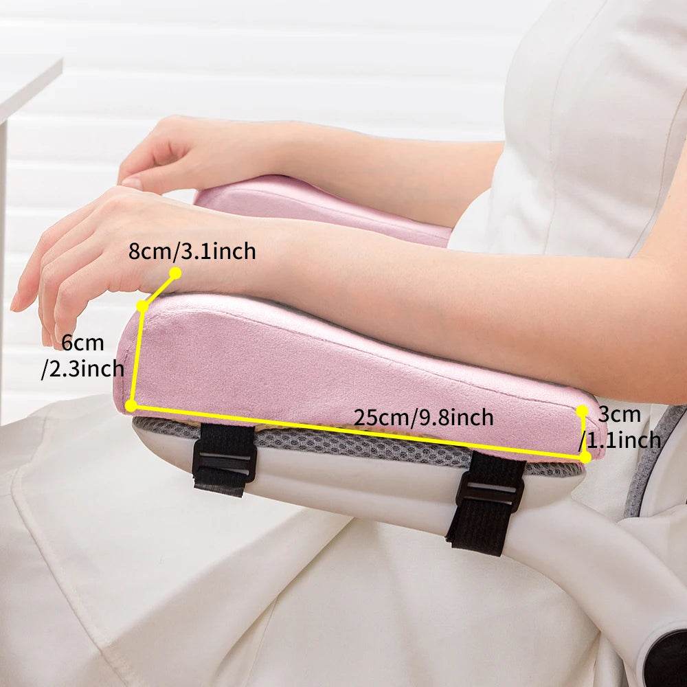 1 Pair Foam Elbow Pillow Chair Armrest Pads Support Arm Rest for Office Chair Armrest Chair Cushion Pads Elbow Relief - One-Sake.com