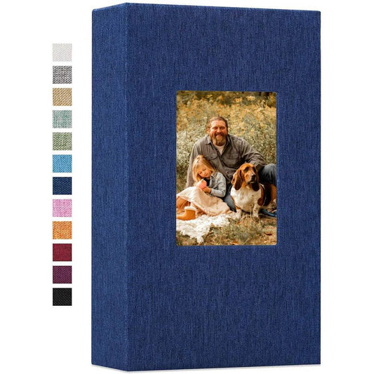 300 Pockets Linen Photo Album for 4x6 Photos – Elegant Slip-In Picture Book for Wedding, Baby, Family &amp; Anniversary Memories | Durable Linen Fabric Memory Album - One-Sake.com