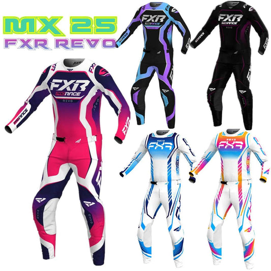 2024 LE FXR REVO MX Gear Set - Breathable Off-Road Motocross Jersey & Pants Combo for ATV & Dirt Bike Riders - One-Sake.com