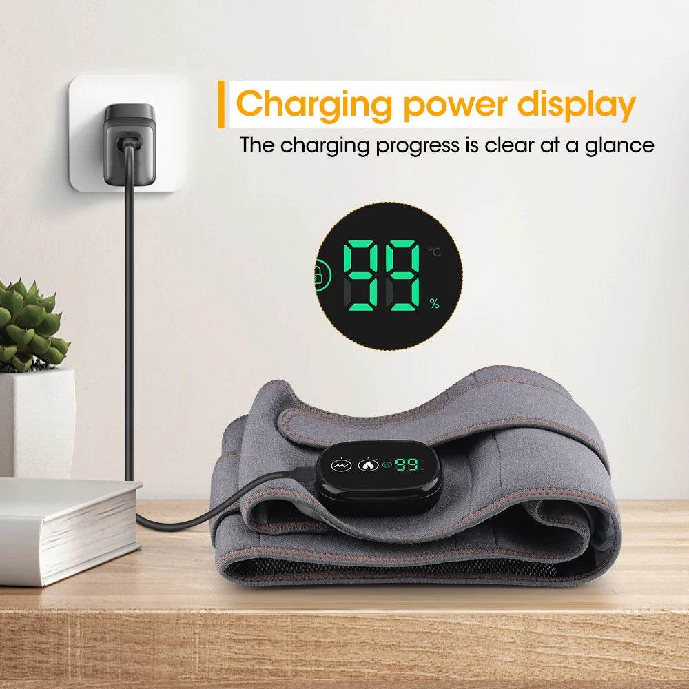 New Upgrade Electric Heating Waist Massager Support Belt Vibration Hot Compress Brace Belt Back Relax 3 Gears Adjustment - One-Sake.com