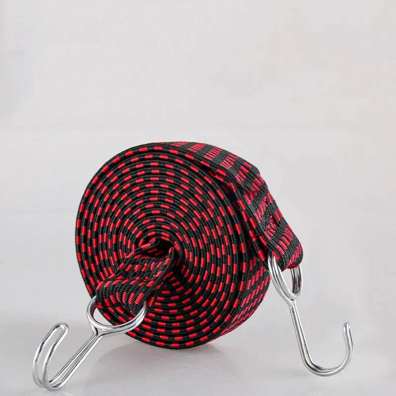 Elastic Motorcycle Luggage Straps with Hooks – Durable Rubber Tie-Downs for Bikes, Cars & Roof Racks - One-Sake.com