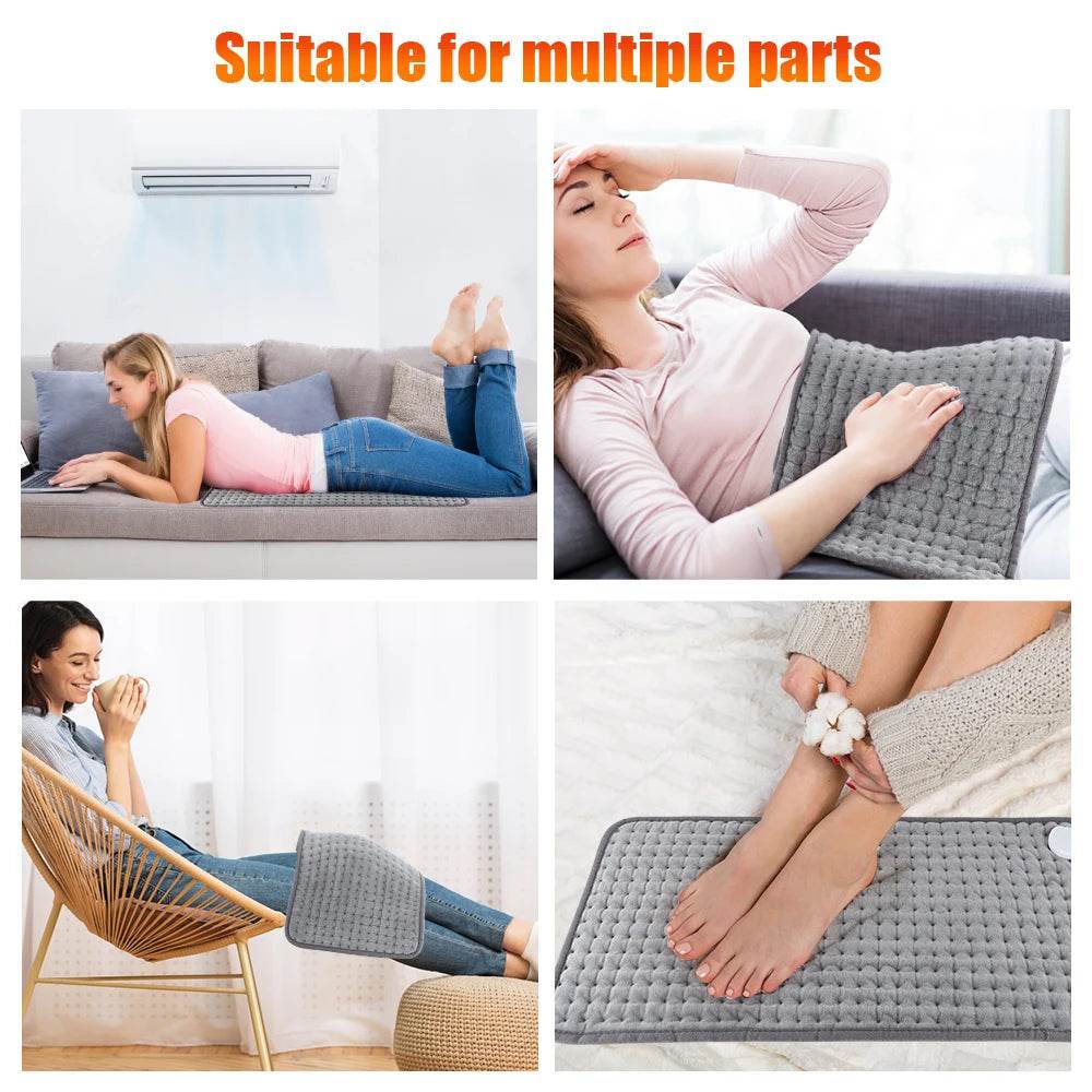 Electric Heating Pad Warmer Blanket Mat Heated Cushion Heated Pads for Waist Back Abdome Leg Shoulder Hand Body Warm Mat US Plug - One-Sake.com