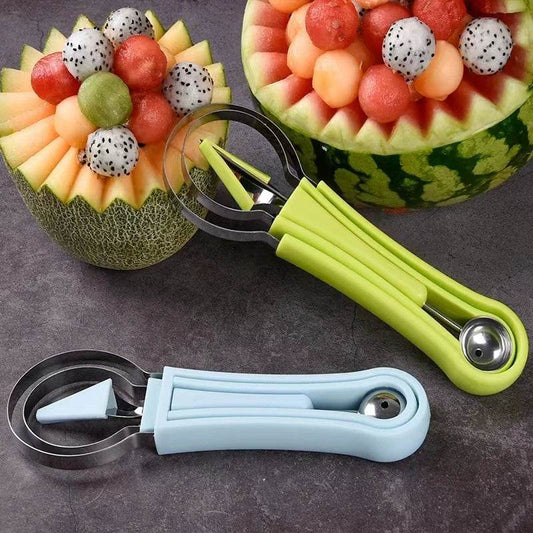 Watermelon Slicer & Scoop – Fruit Carving Knife for Easy Pulp Separation - One-Sake.com