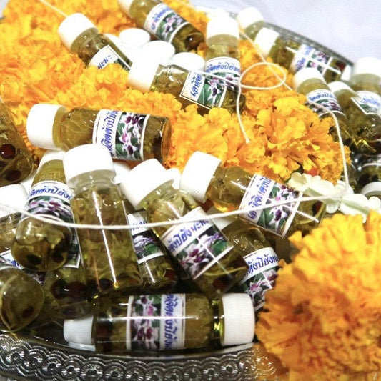 100 Loves Charm Oil - Ultimate Attraction, Fortune & Success This sacred oil is meticulously crafted using ancient Lanna mystical formulas to enhance charisma, attract wealth, and ensure smooth business dealings. - One-Sake.com
