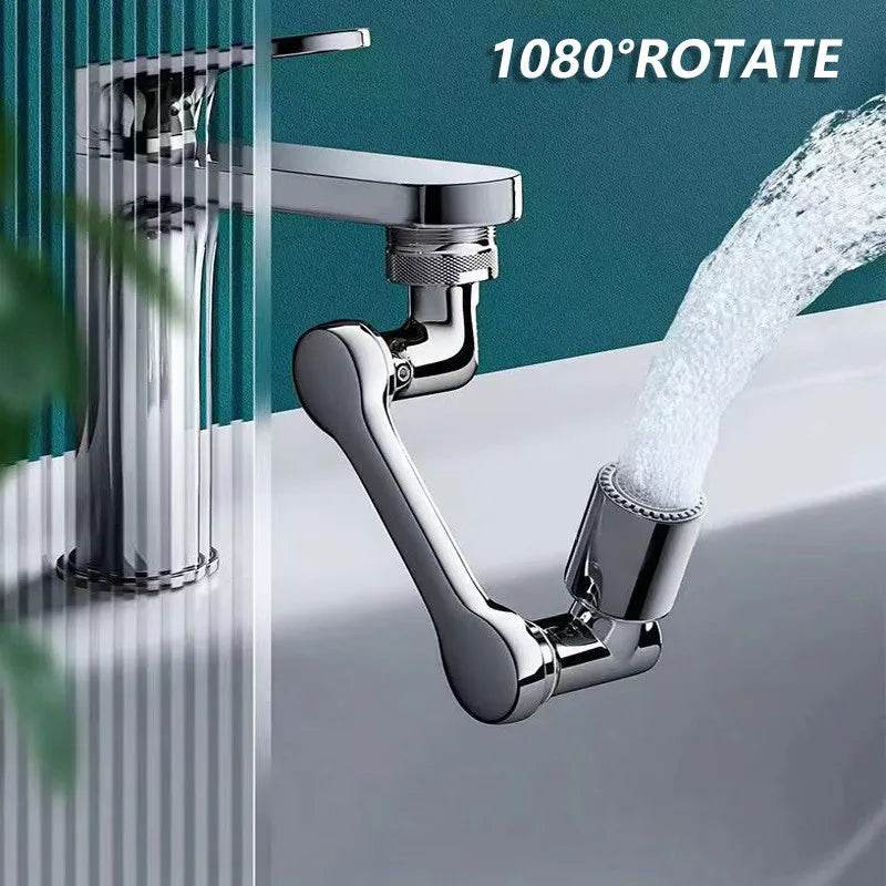 1080° Rotatable Faucet Sprayer Head – Dual Spray Modes | Eco-Friendly Splash-Proof Tap Attachment for Kitchen &amp; Bathroom - One-Sake.com