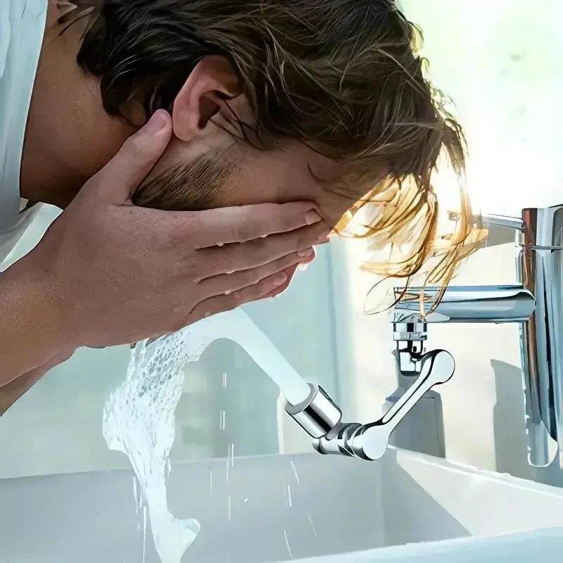 1080° Rotatable Faucet Sprayer Head – Dual Spray Modes | Eco-Friendly Splash-Proof Tap Attachment for Kitchen &amp; Bathroom - One-Sake.com