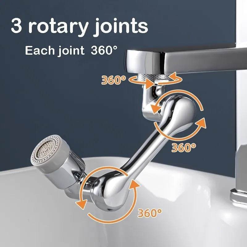 1080° Rotatable Faucet Sprayer Head – Dual Spray Modes | Eco-Friendly Splash-Proof Tap Attachment for Kitchen &amp; Bathroom - One-Sake.com