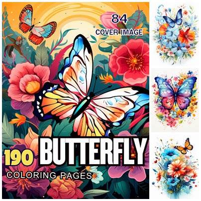 190 Butterfly Coloring Pages PDF by Dream Biggest - One-Sake.com