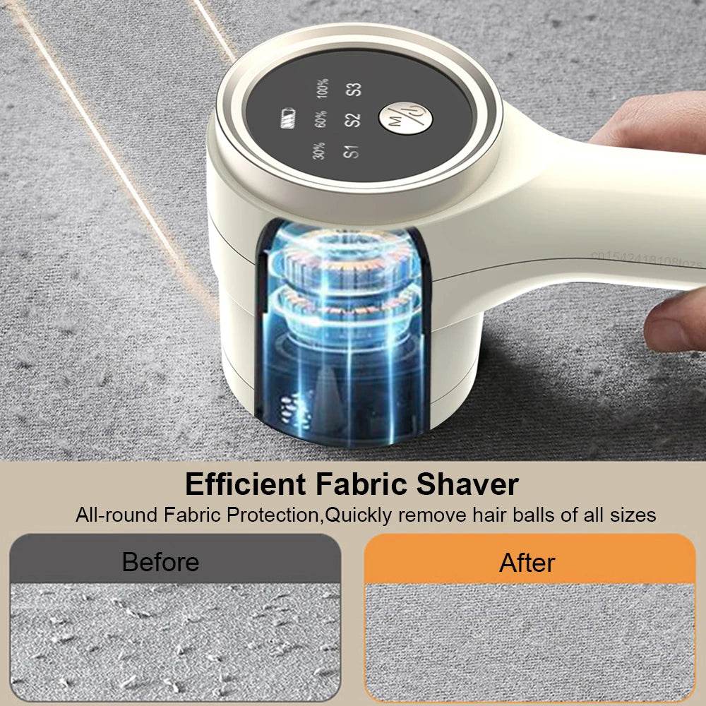 Electric Lint Remover Rechargable Cloth Fabric Shaver Portable HairBall Shaver Fluff Pellet Remove Machine for Clothes Sweater - One-Sake.com