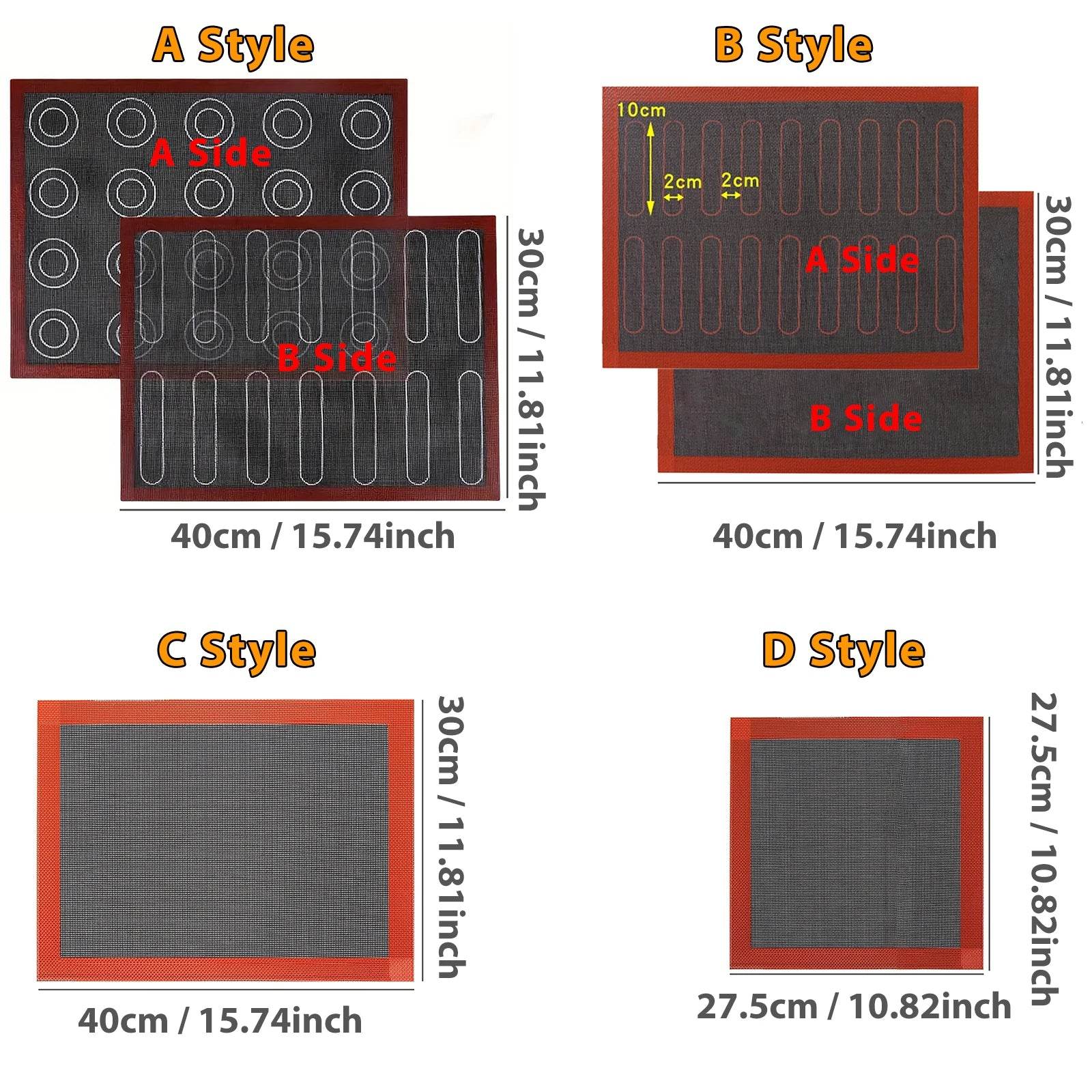 1PC Perforated Silicone Baking Mat – Double-Sided with Puff &amp; Round Patterns | Reusable Non-Stick Oven Liner for Cookies, Macarons &amp; Bread - One-Sake.com