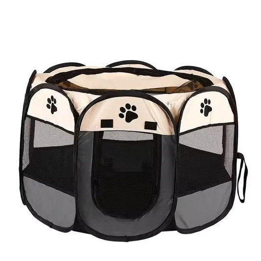 Portable Foldable Pet Tent Kennel Octagonal Fence Puppy Shelter Easy To Use Outdoor Easy Operation Large Dog Cages Cat Fences - One-Sake.com