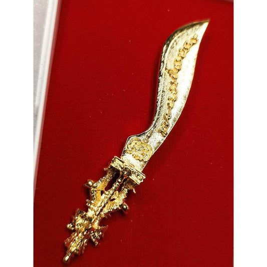 Sacred Bamboo Knife by Phor Tan Phon – Thai Wealth & Protection Talisman for Fortune, Positivity & Symbolic Rituals [Handmade Spiritual Artifact - One-Sake.com